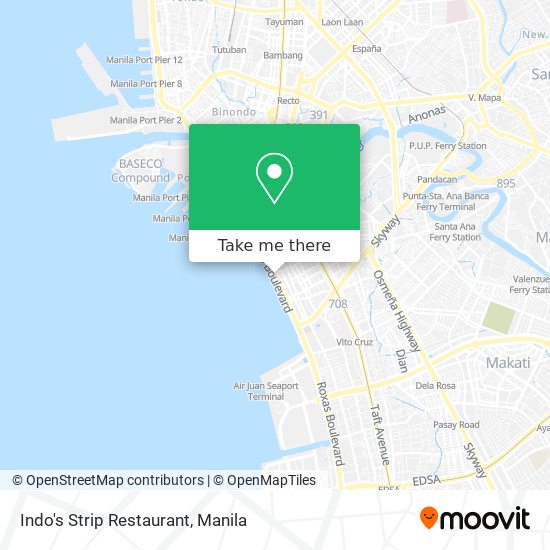 Indo's Strip Restaurant map