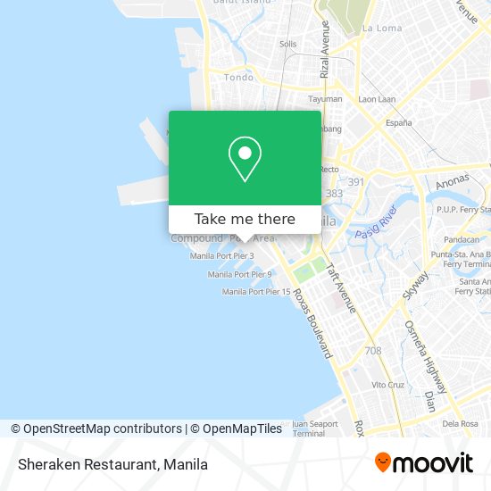Sheraken Restaurant map