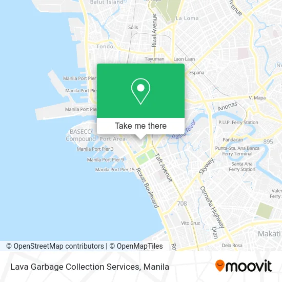 Lava Garbage Collection Services map