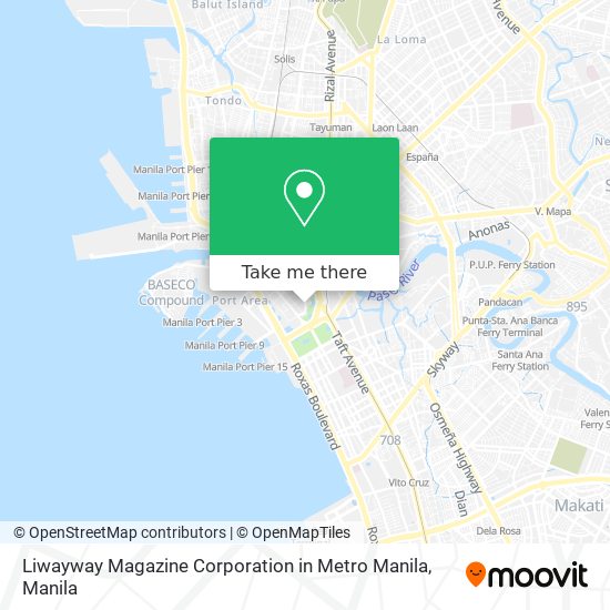 Liwayway Magazine Corporation in Metro Manila map