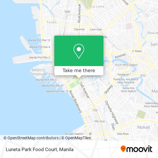 Luneta Park Food Court map