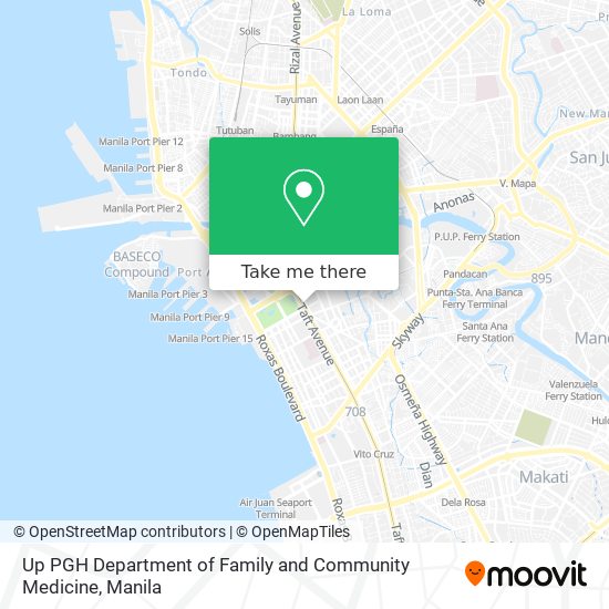 Up PGH Department of Family and Community Medicine map