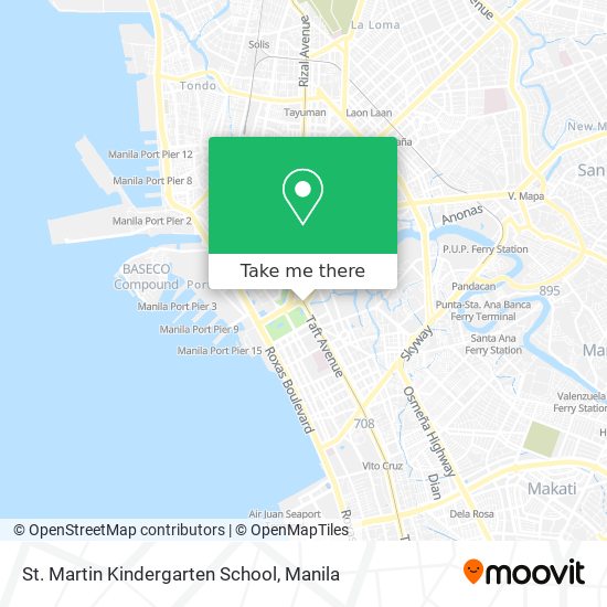 St. Martin Kindergarten School map