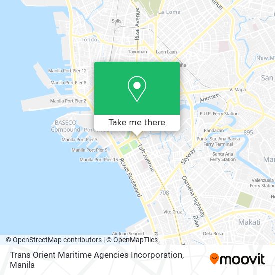 Trans Orient Maritime Agencies Incorporation map
