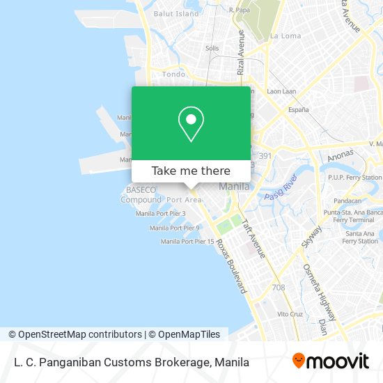 L. C. Panganiban Customs Brokerage map