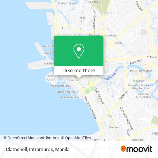 Clamshell, Intramuros map