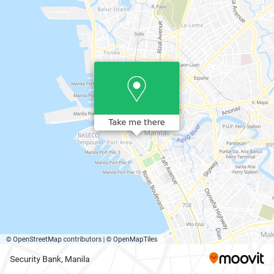 Security Bank map