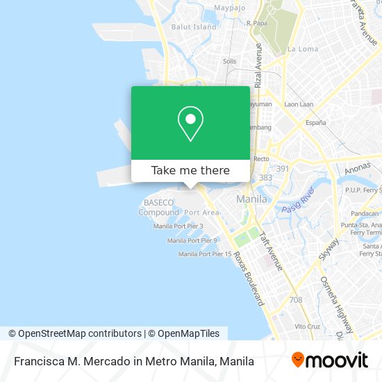 Francisca M. Mercado in Metro Manila map