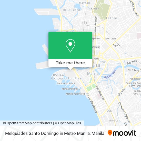 Melquiades Santo Domingo in Metro Manila map