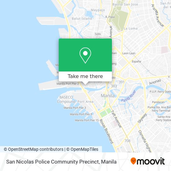 San Nicolas Police Community Precinct map