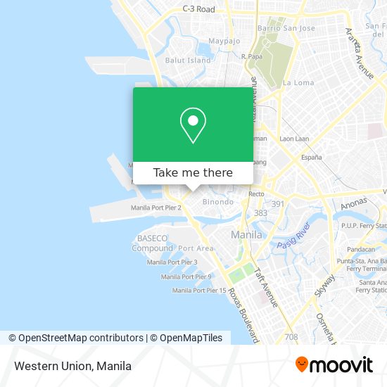 Western Union map