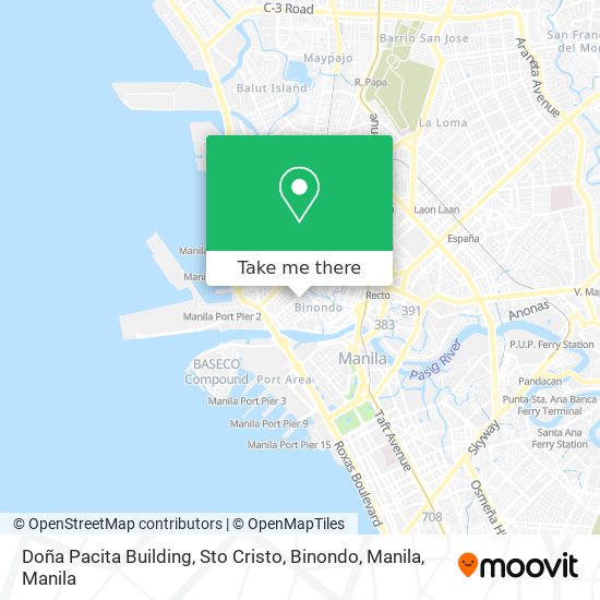 Doña Pacita Building, Sto Cristo, Binondo, Manila map