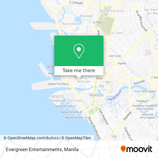 Evergreen Entertainments map