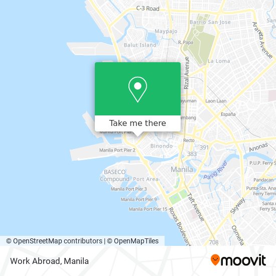 Work Abroad map