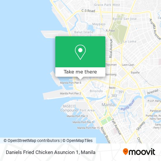 Daniels Fried Chicken Asuncion 1 map