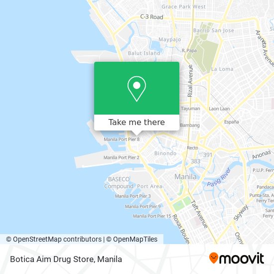 Botica Aim Drug Store map