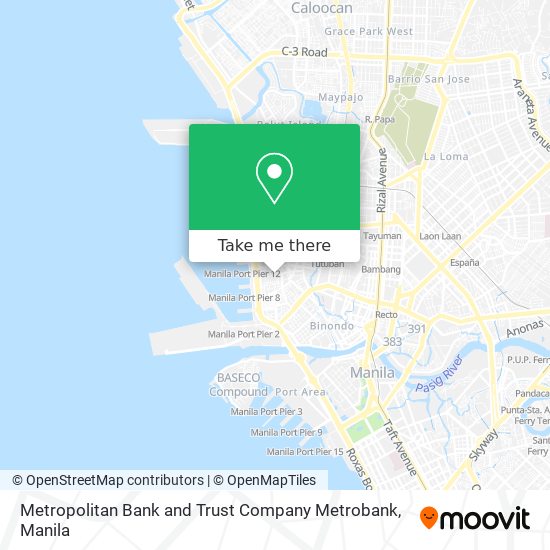 Metropolitan Bank and Trust Company Metrobank map