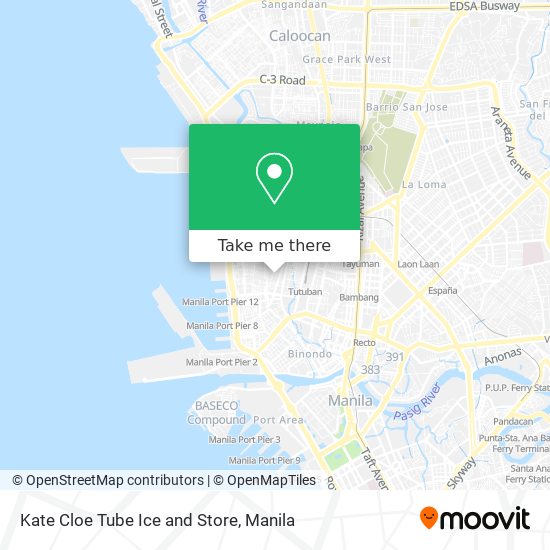 Kate Cloe Tube Ice and Store map