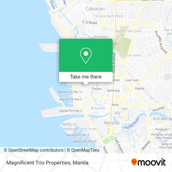 Magnificent Trio Properties map