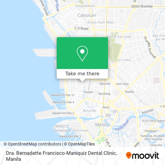 Dra. Bernadette Francisco-Maniquiz Dental Clinic map