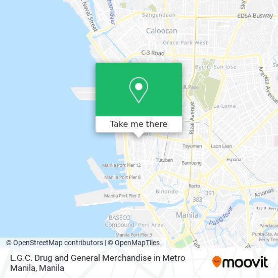 L.G.C. Drug and General Merchandise in Metro Manila map