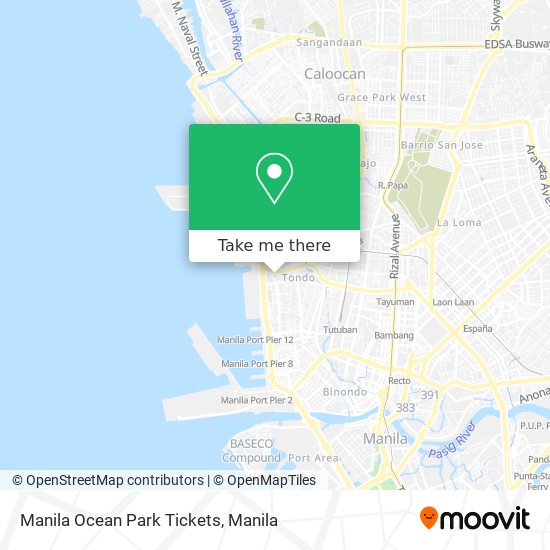 Manila Ocean Park Tickets map