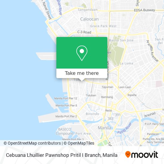 Cebuana Lhuillier Pawnshop Pritil I Branch map