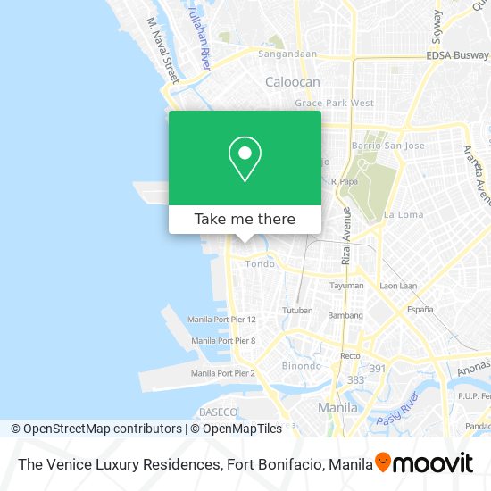 The Venice Luxury Residences, Fort Bonifacio map