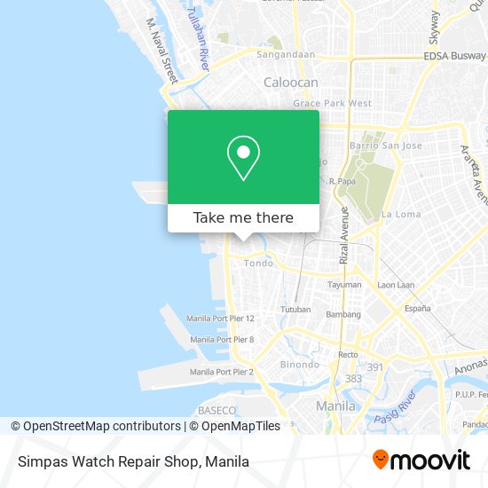 Simpas Watch Repair Shop map