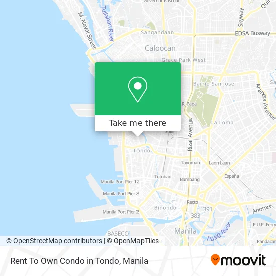 Rent To Own Condo in Tondo map