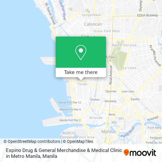 Espino Drug & General Merchandise & Medical Clinic in Metro Manila map