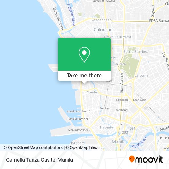 Camella Tanza Cavite map