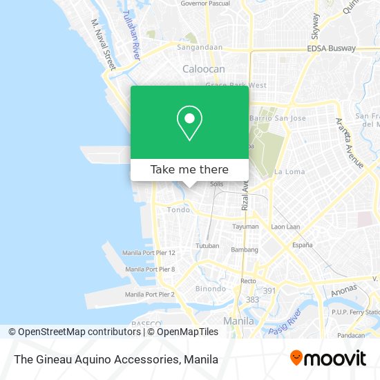 The Gineau Aquino Accessories map