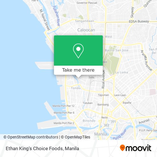 Ethan King's Choice Foods map