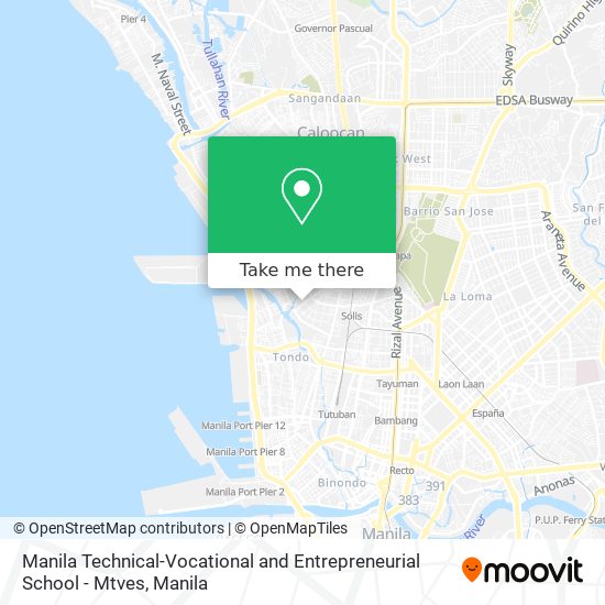 Manila Technical-Vocational and Entrepreneurial School - Mtves map