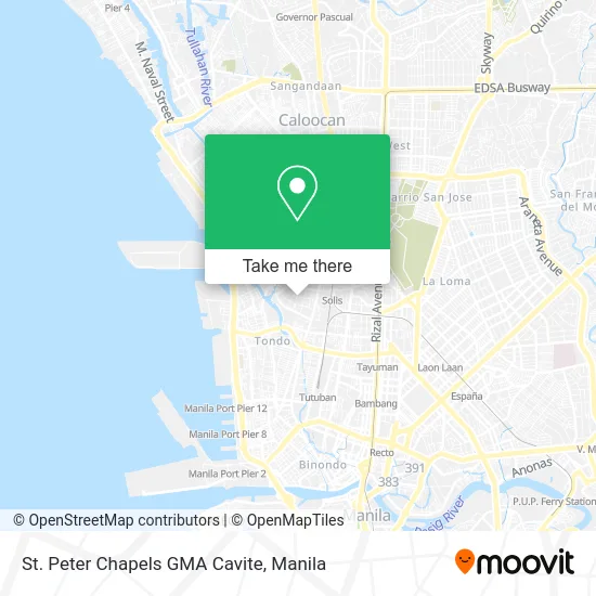St. Peter Chapels GMA Cavite map