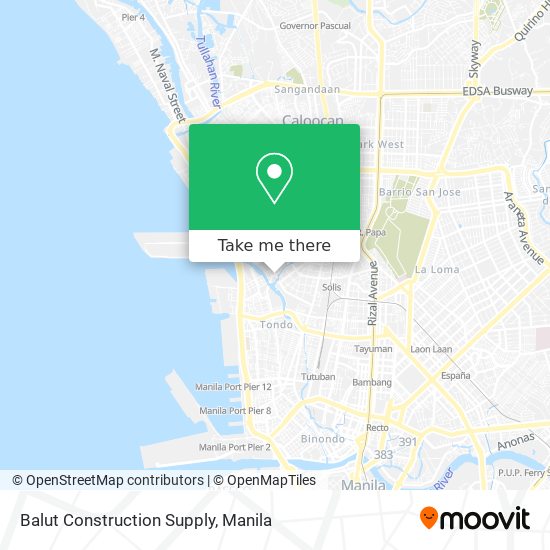 Balut Construction Supply map