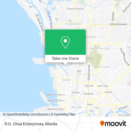 R.G. Chua Enterprises map