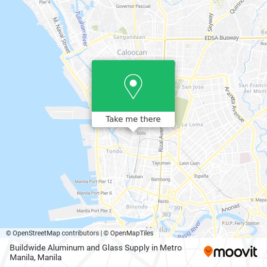 Buildwide Aluminum and Glass Supply in Metro Manila map