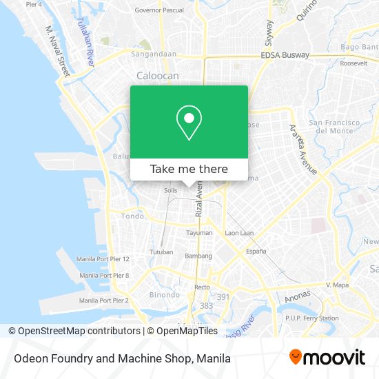 Odeon Foundry and Machine Shop map