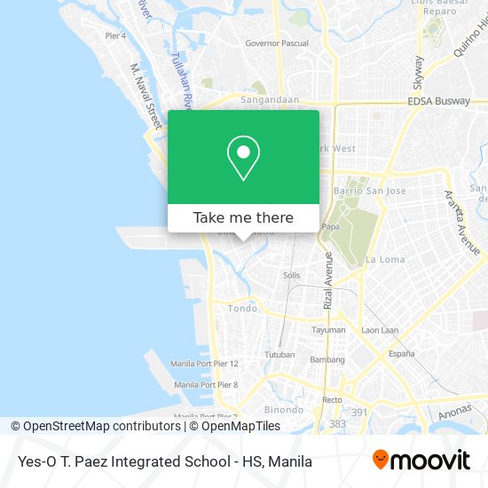 Yes-O T. Paez Integrated School - HS map