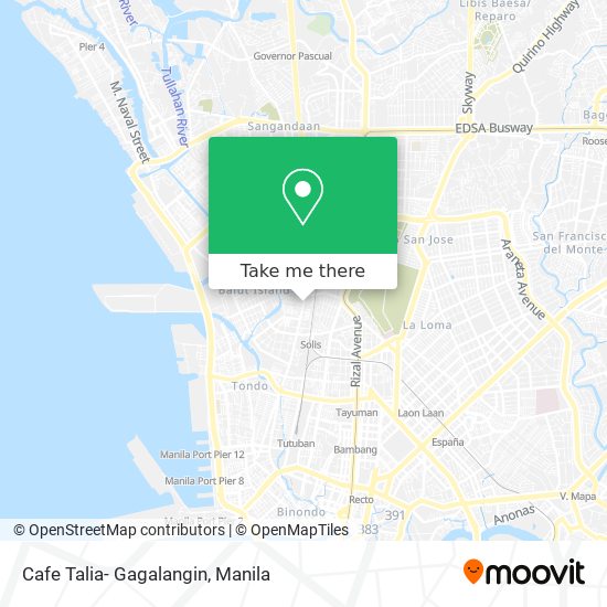 Cafe Talia- Gagalangin map