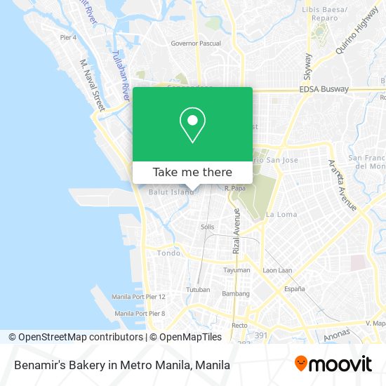 Benamir's Bakery in Metro Manila map