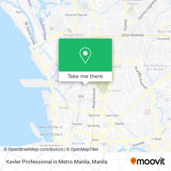 Kevler Professional in Metro Manila map