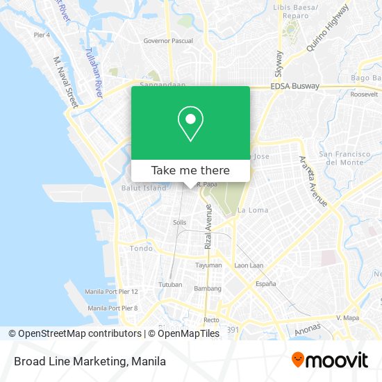 Broad Line Marketing map
