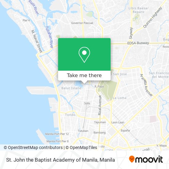 St. John the Baptist Academy of Manila map