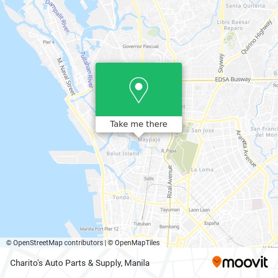 Charito's Auto Parts & Supply map