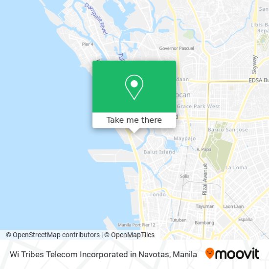 Wi Tribes Telecom Incorporated in Navotas map