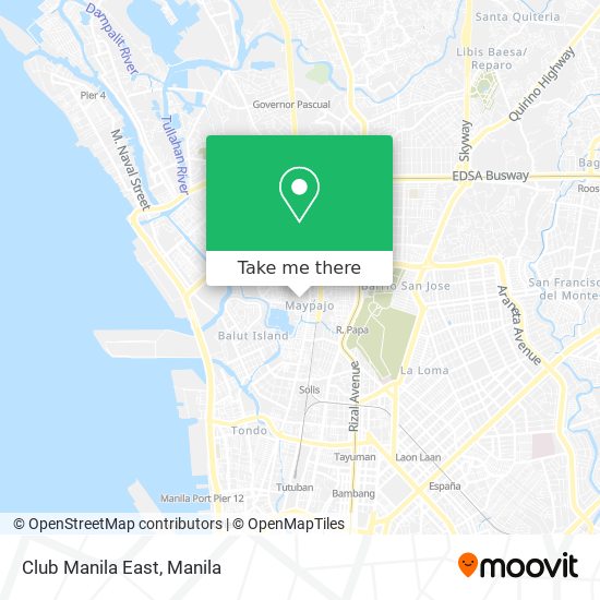 Club Manila East map