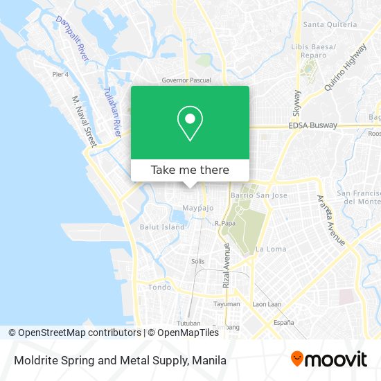 Moldrite Spring and Metal Supply map